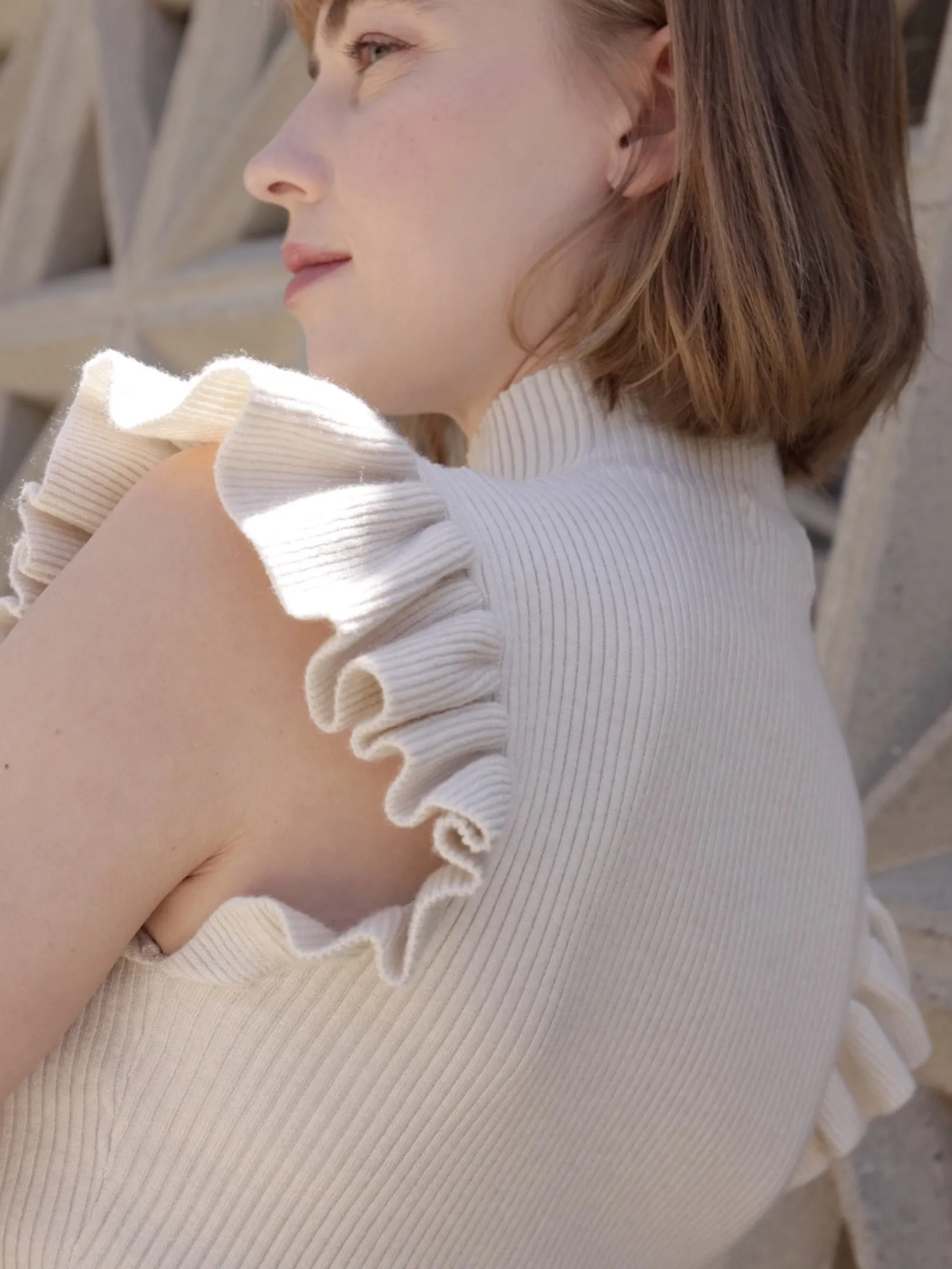 Tiffany Ruffle Sweater sold by Sadie & Sage product image thumbnail 3