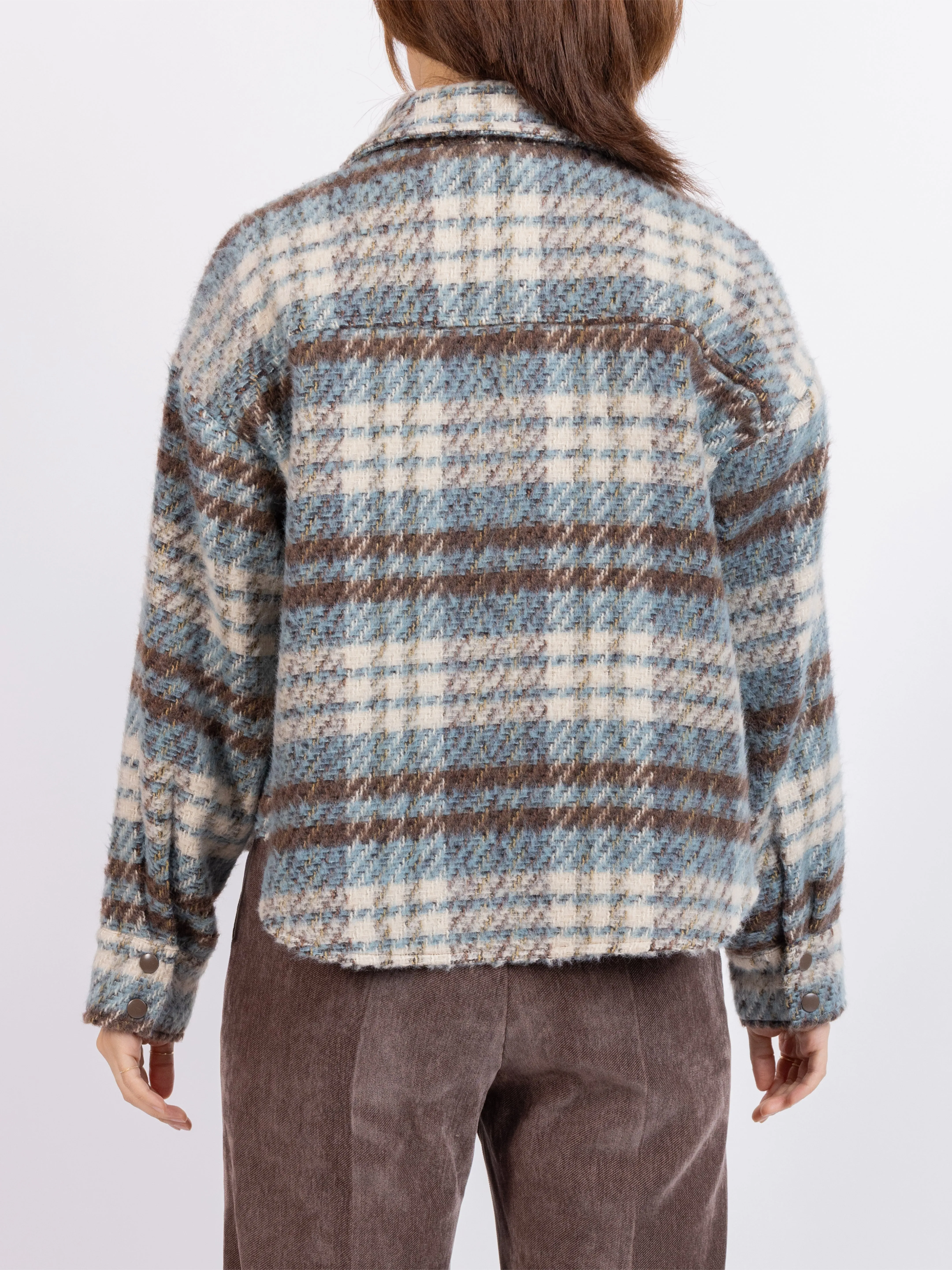 Eloise Plaid Shacket sold by Sadie & Sage product image thumbnail 5