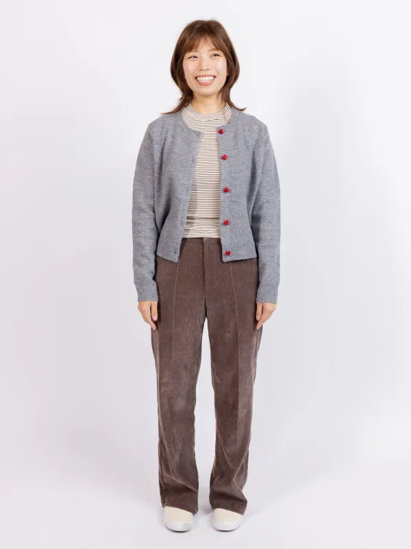 Leighton Heart Button Cardi sold by Sadie & Sage