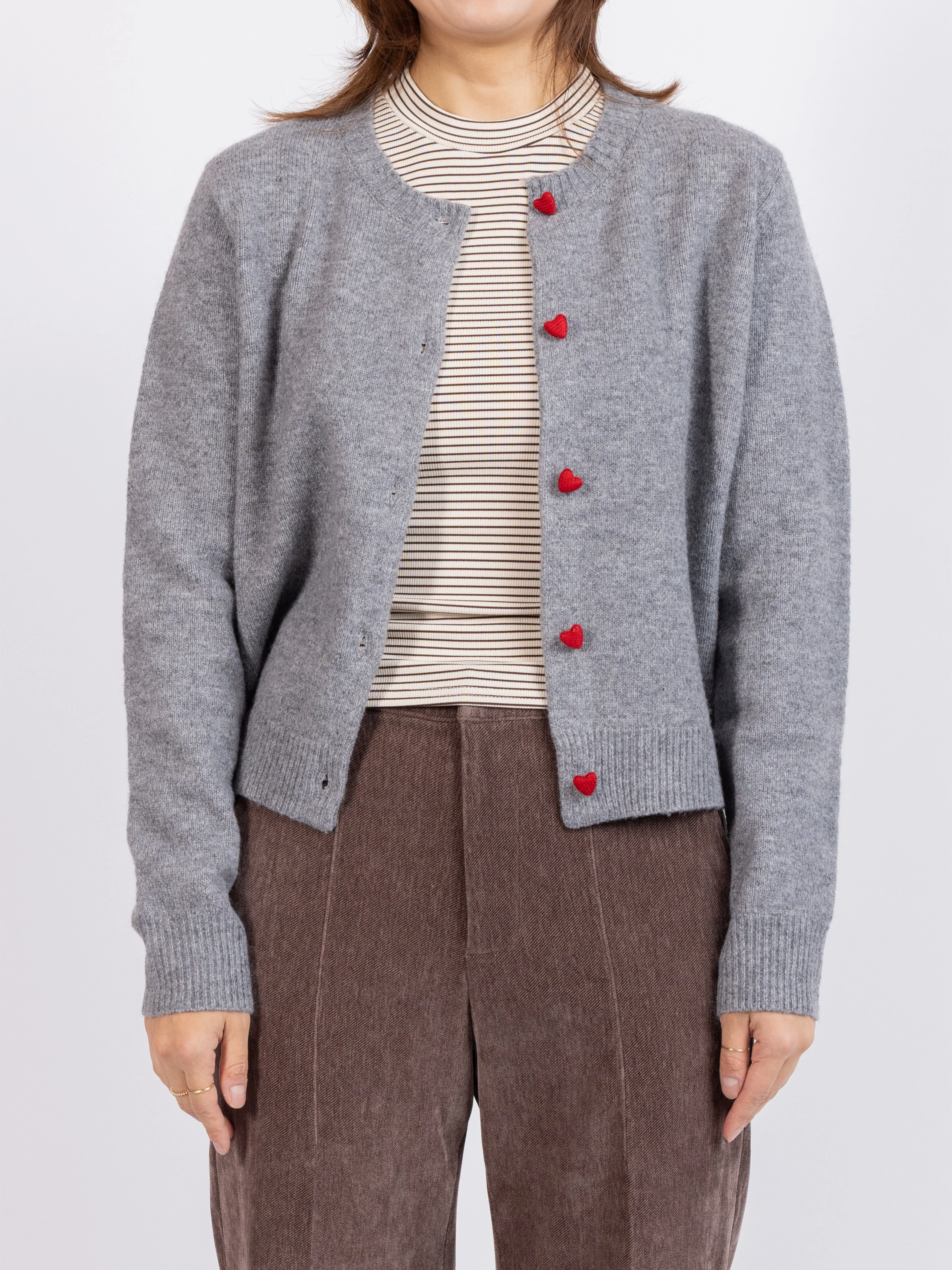 Leighton Heart Button Cardi sold by Sadie & Sage product image thumbnail 2