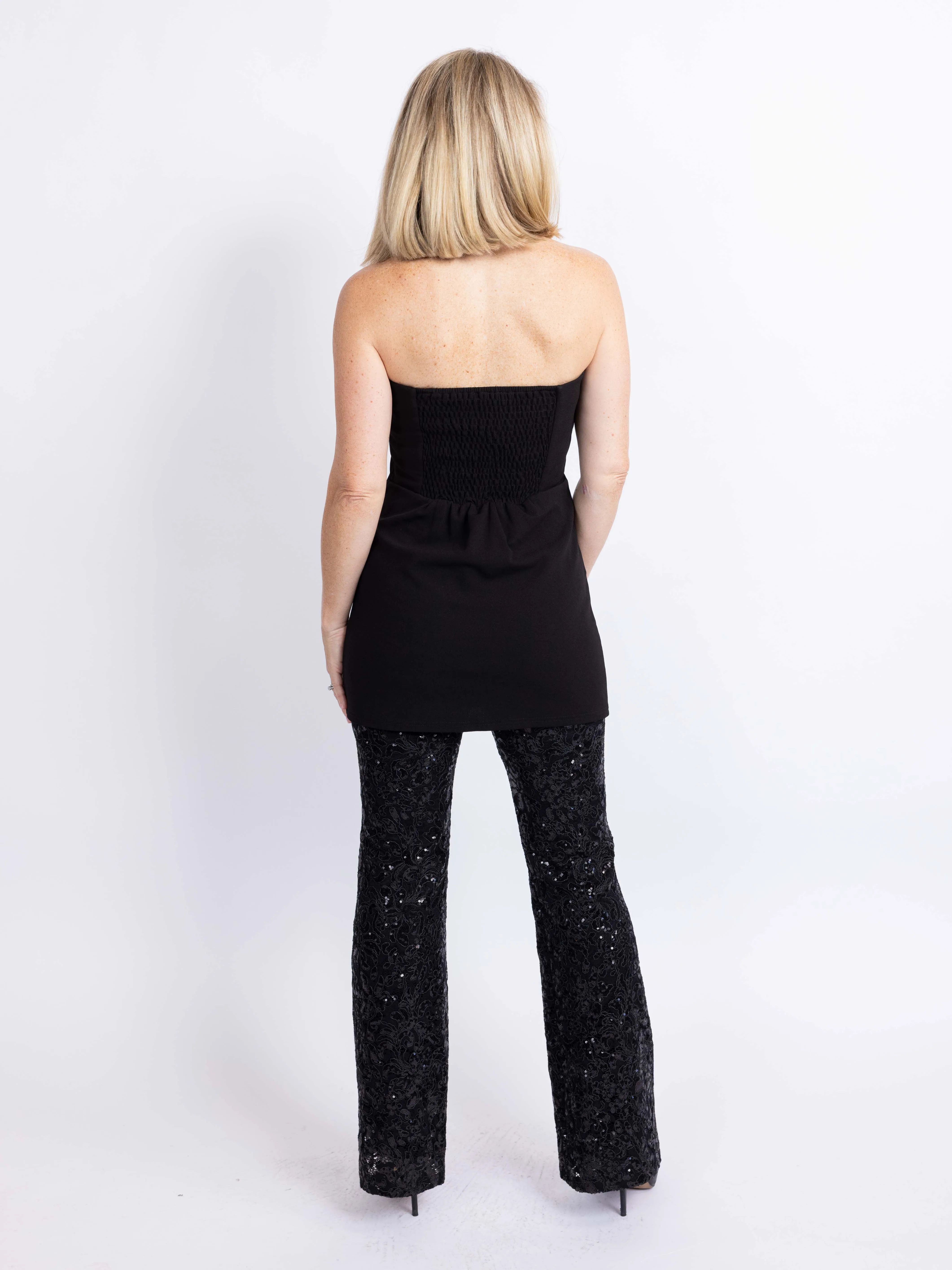 Stardom Strapless Sequin Jumpsuit sold by Sadie & Sage product image thumbnail 3
