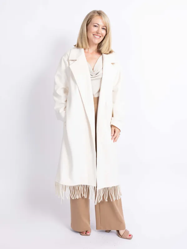 Reeve Fringe Coat sold by Sadie & Sage