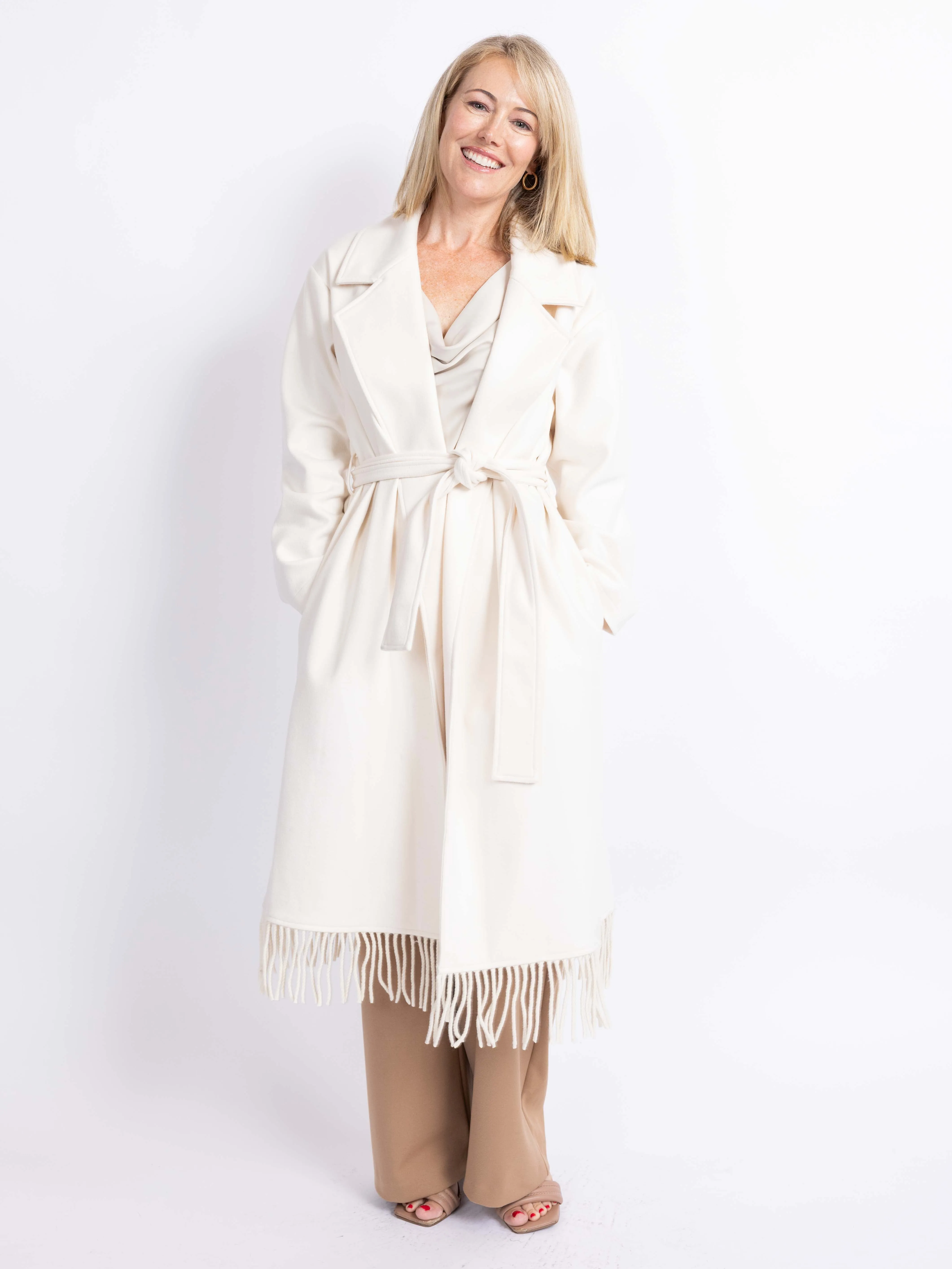 Reeve Fringe Coat sold by Sadie & Sage product image thumbnail 2