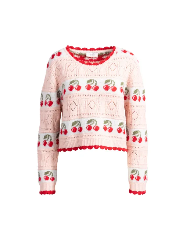 Cherry On Top Sweater sold by Sadie & Sage