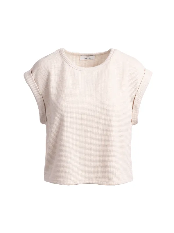 Locket Cuff Sleeve Tee sold by Sadie & Sage