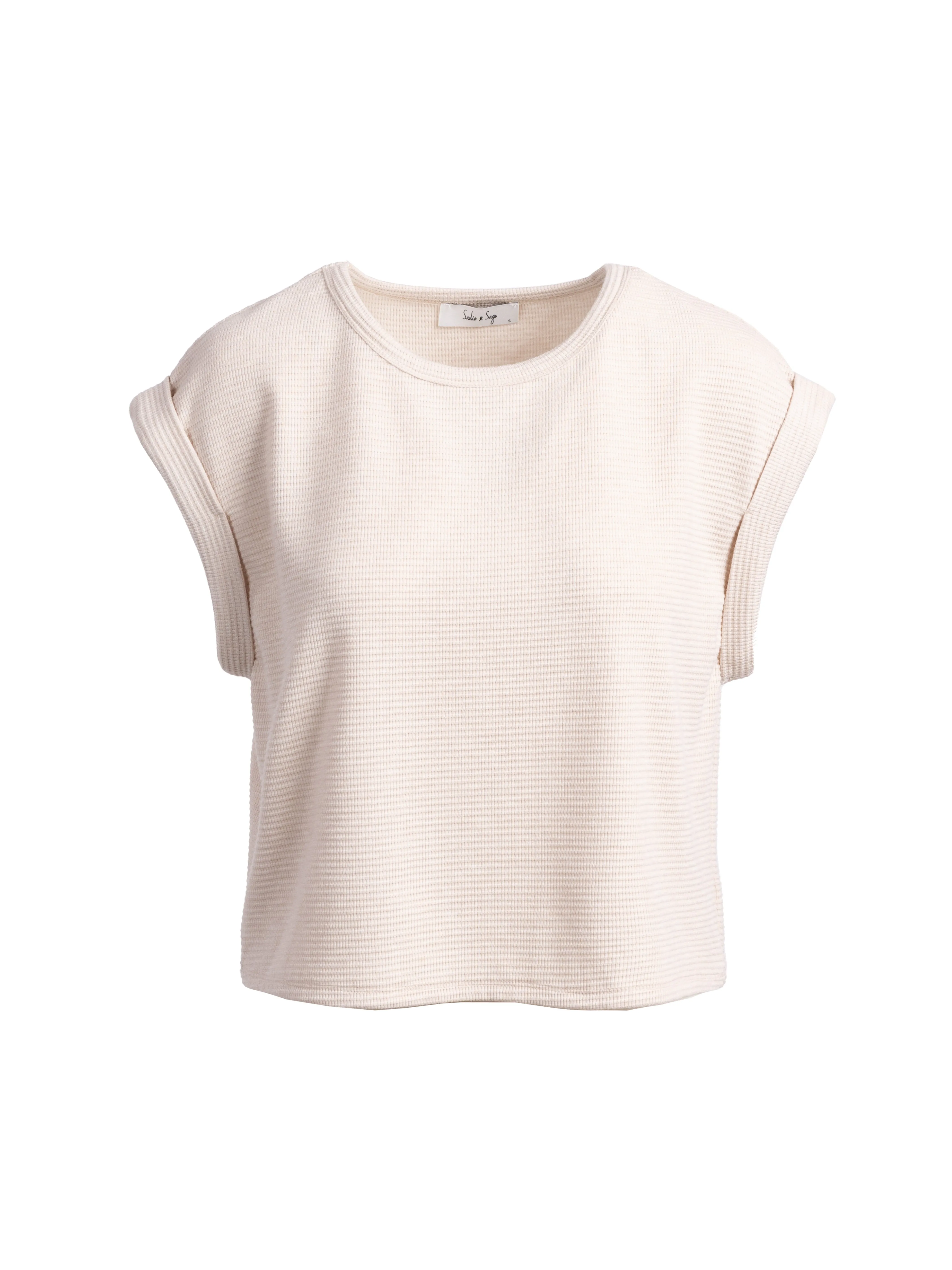 Locket Cuff Sleeve Tee sold by Sadie & Sage