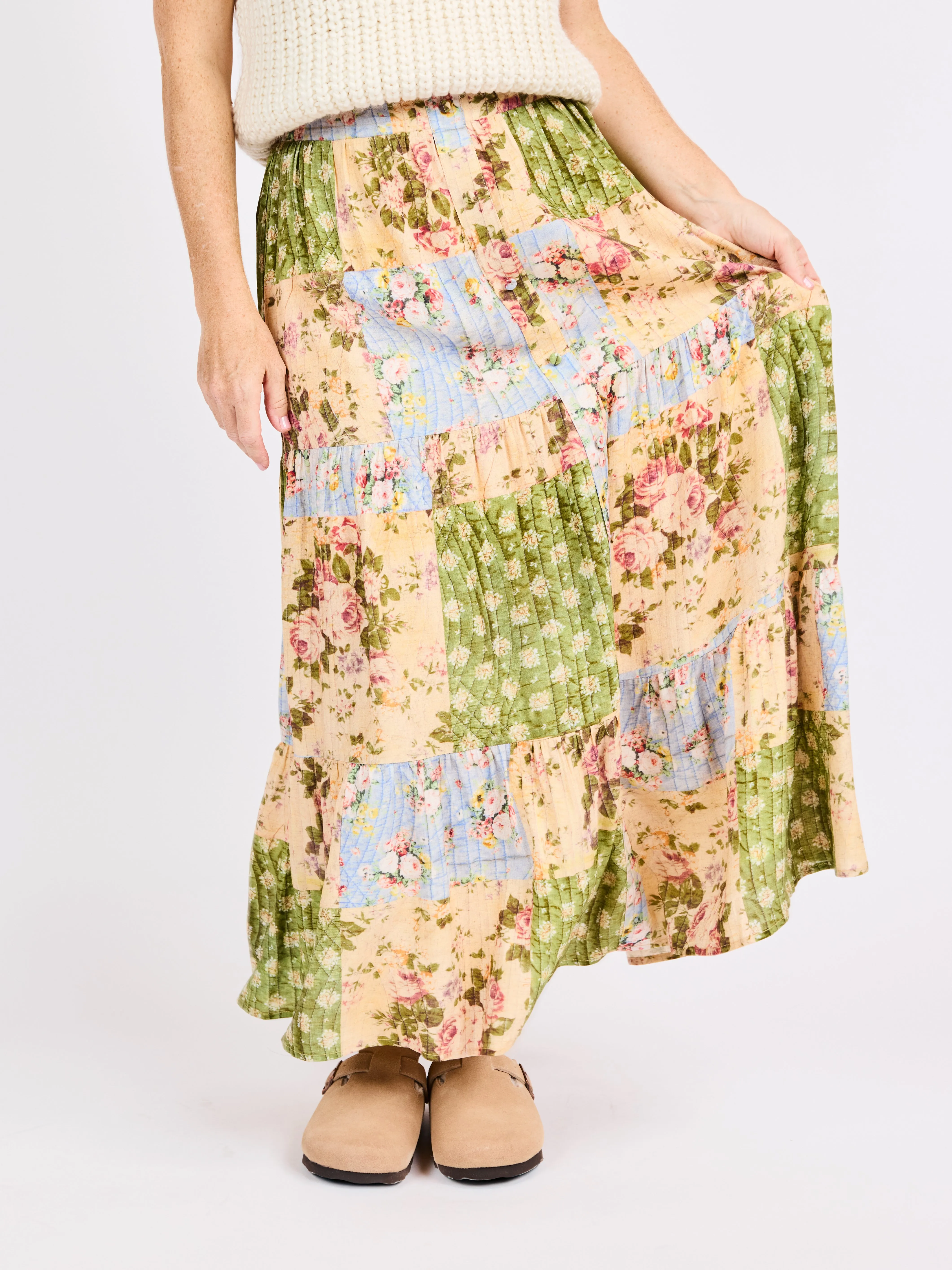 Treasured Trove Midi Skirt sold by Sadie & Sage product image thumbnail 4