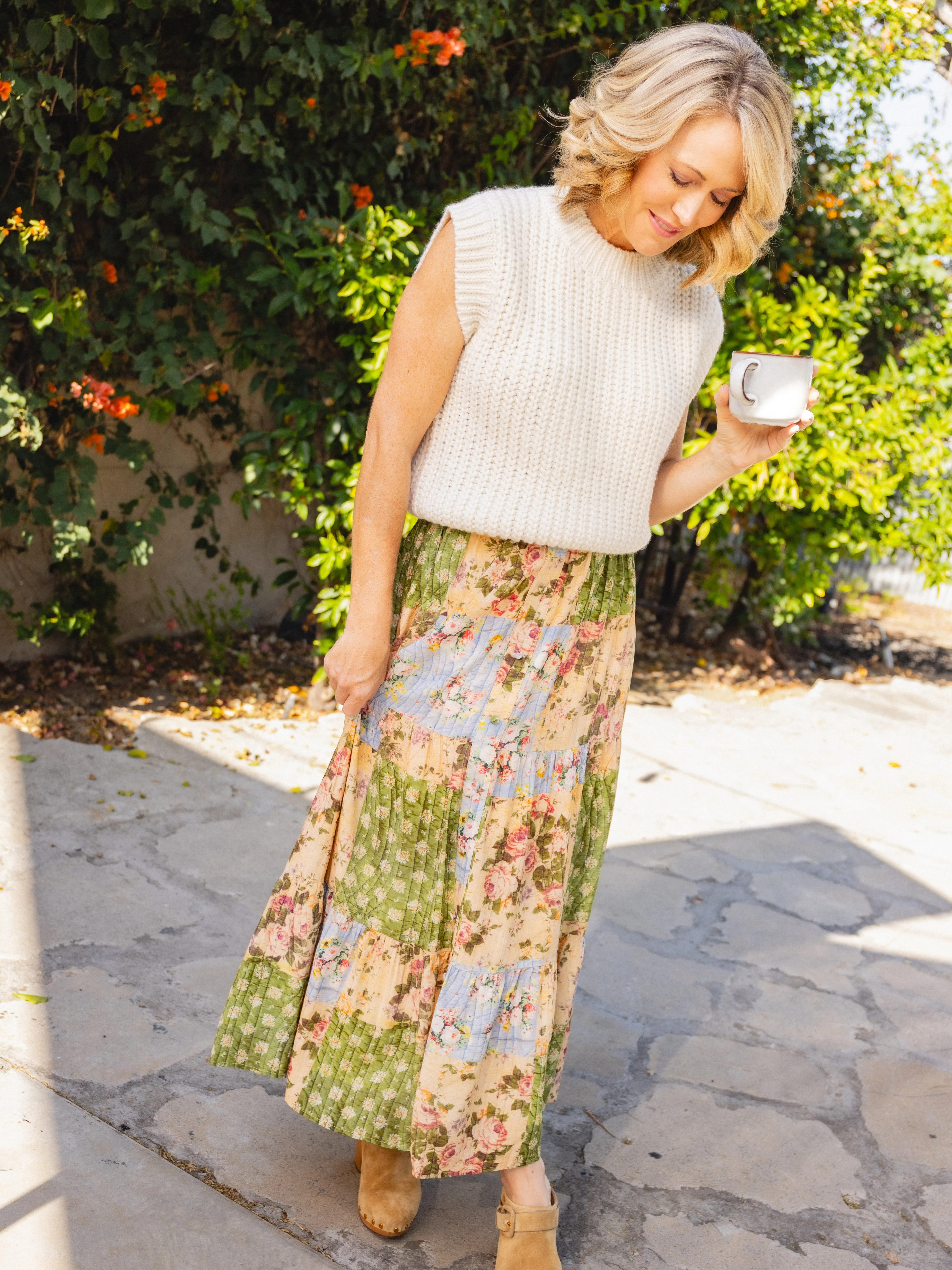 Treasured Trove Midi Skirt sold by Sadie & Sage product image thumbnail 2