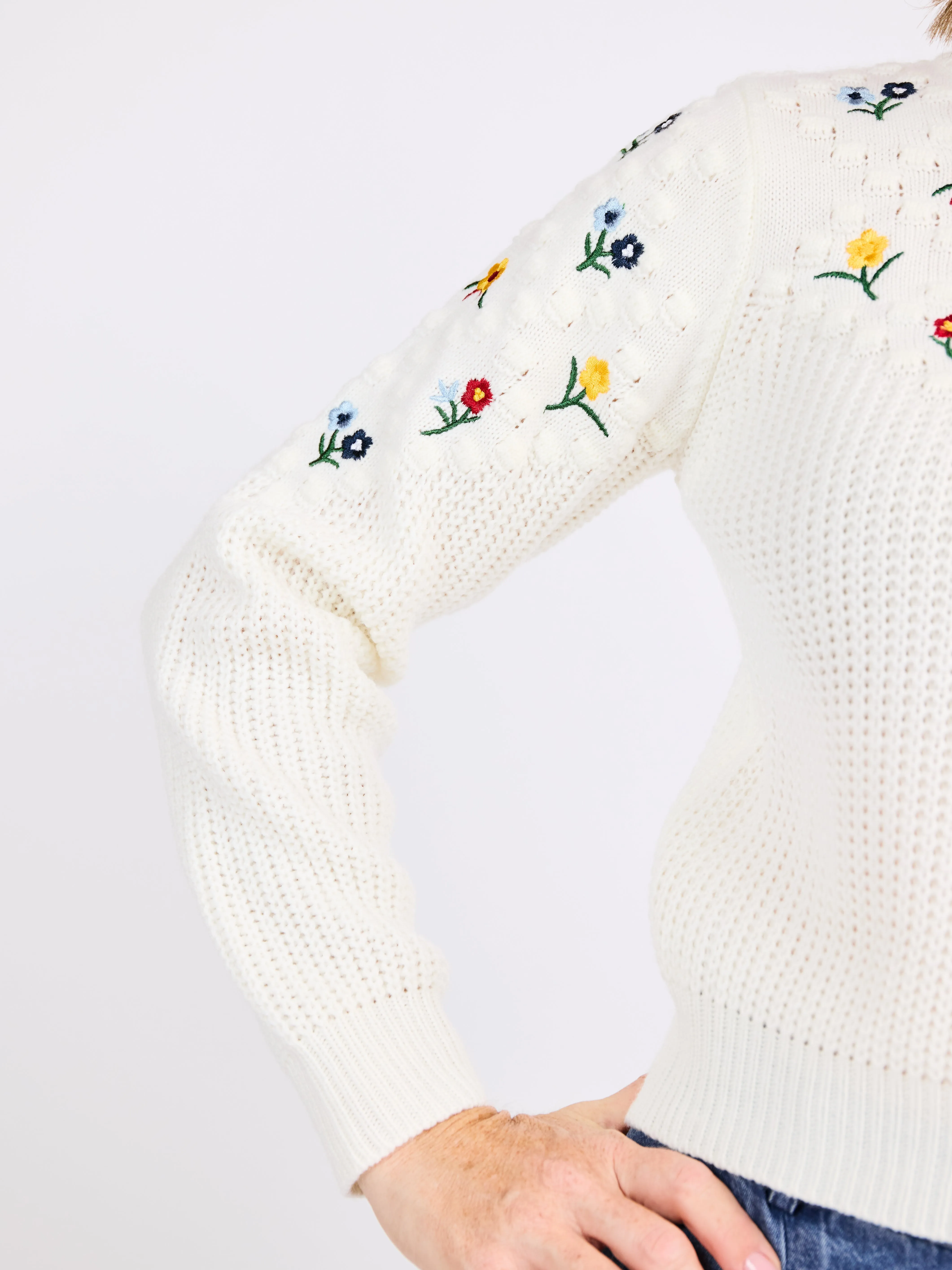 Bettie Embroidered Sweater sold by Sadie & Sage product image thumbnail 5
