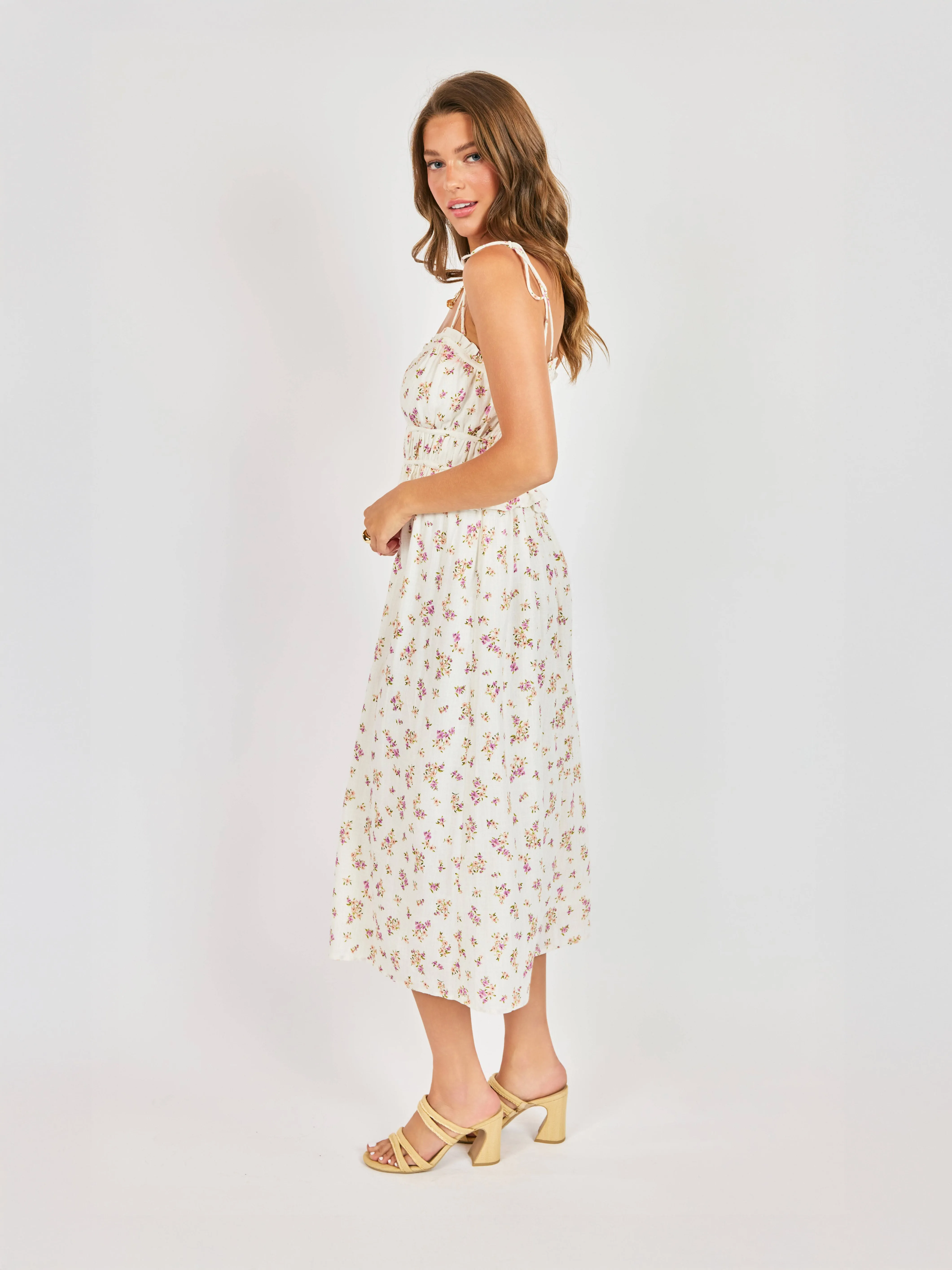 Bouquet Sweetheart Midi Dress sold by Sadie & Sage product image thumbnail 2