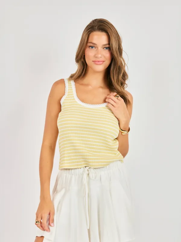 Dejavu Stripe Tank sold by Sadie & Sage