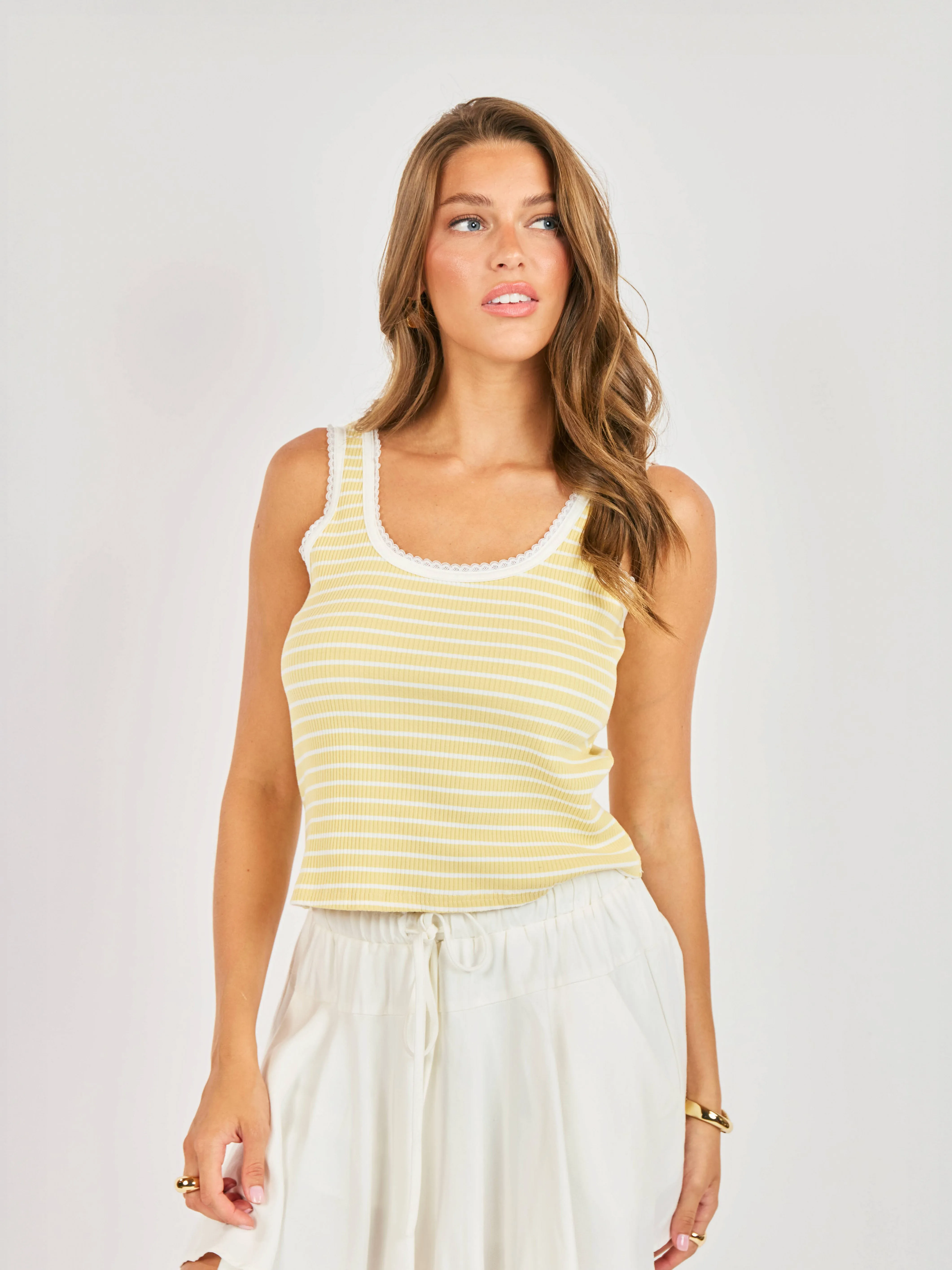 Dejavu Stripe Tank sold by Sadie & Sage product image thumbnail 4