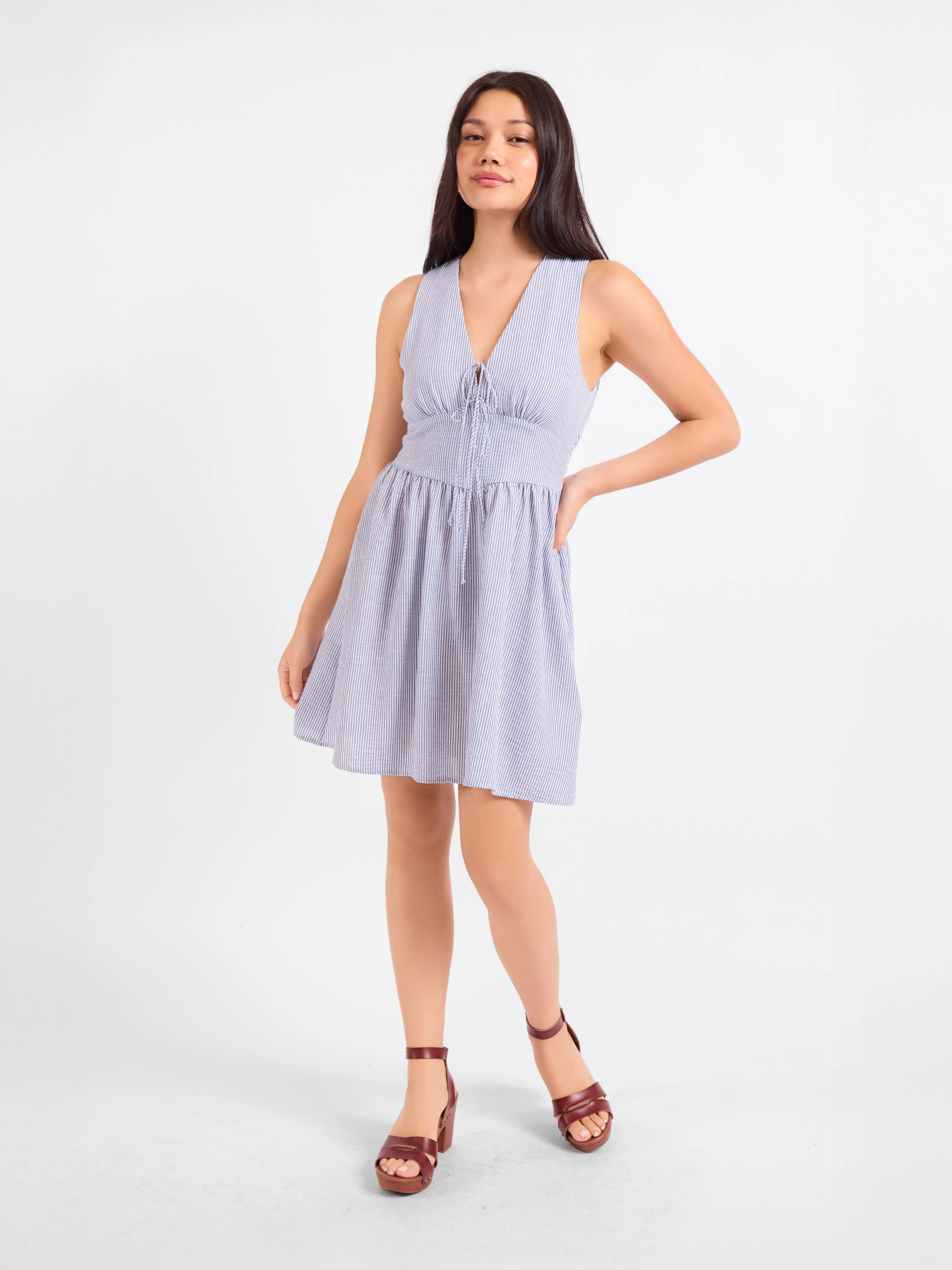 Garden Sun Tie Mini Dress sold by Sadie & Sage product image thumbnail 3