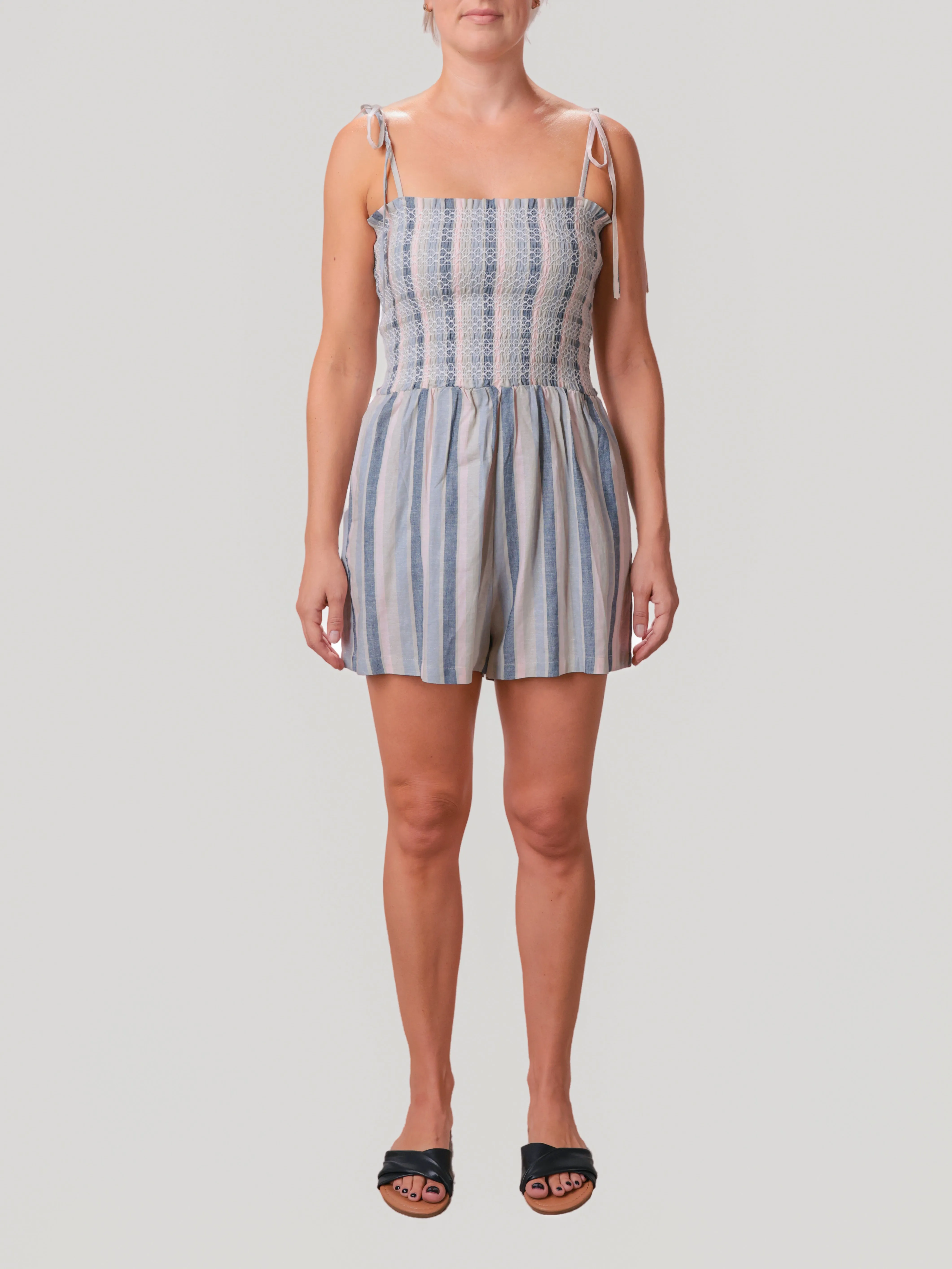 Sweetgrass Stripe Romper sold by Sadie & Sage