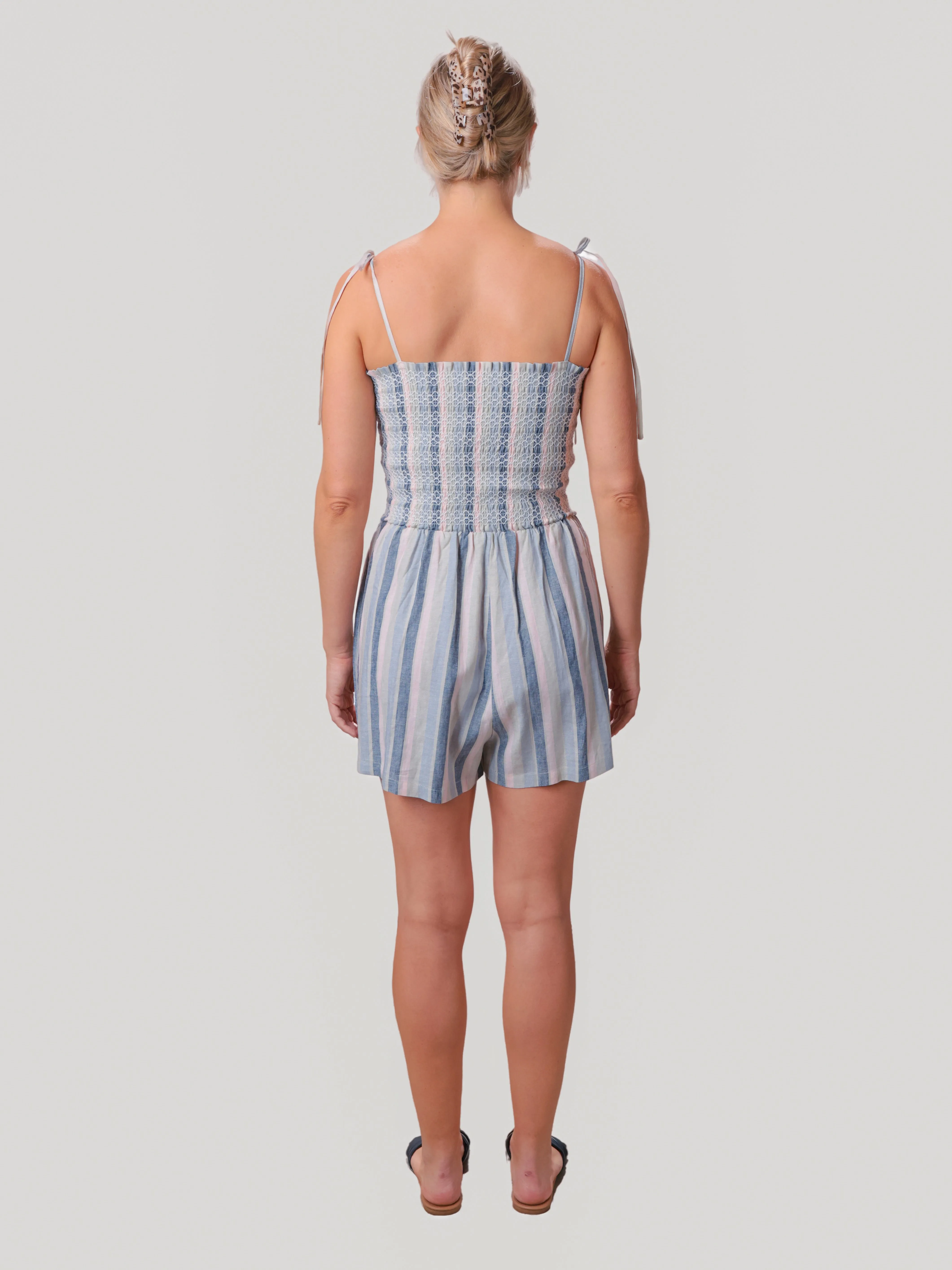 Sweetgrass Stripe Romper sold by Sadie & Sage product image thumbnail 5