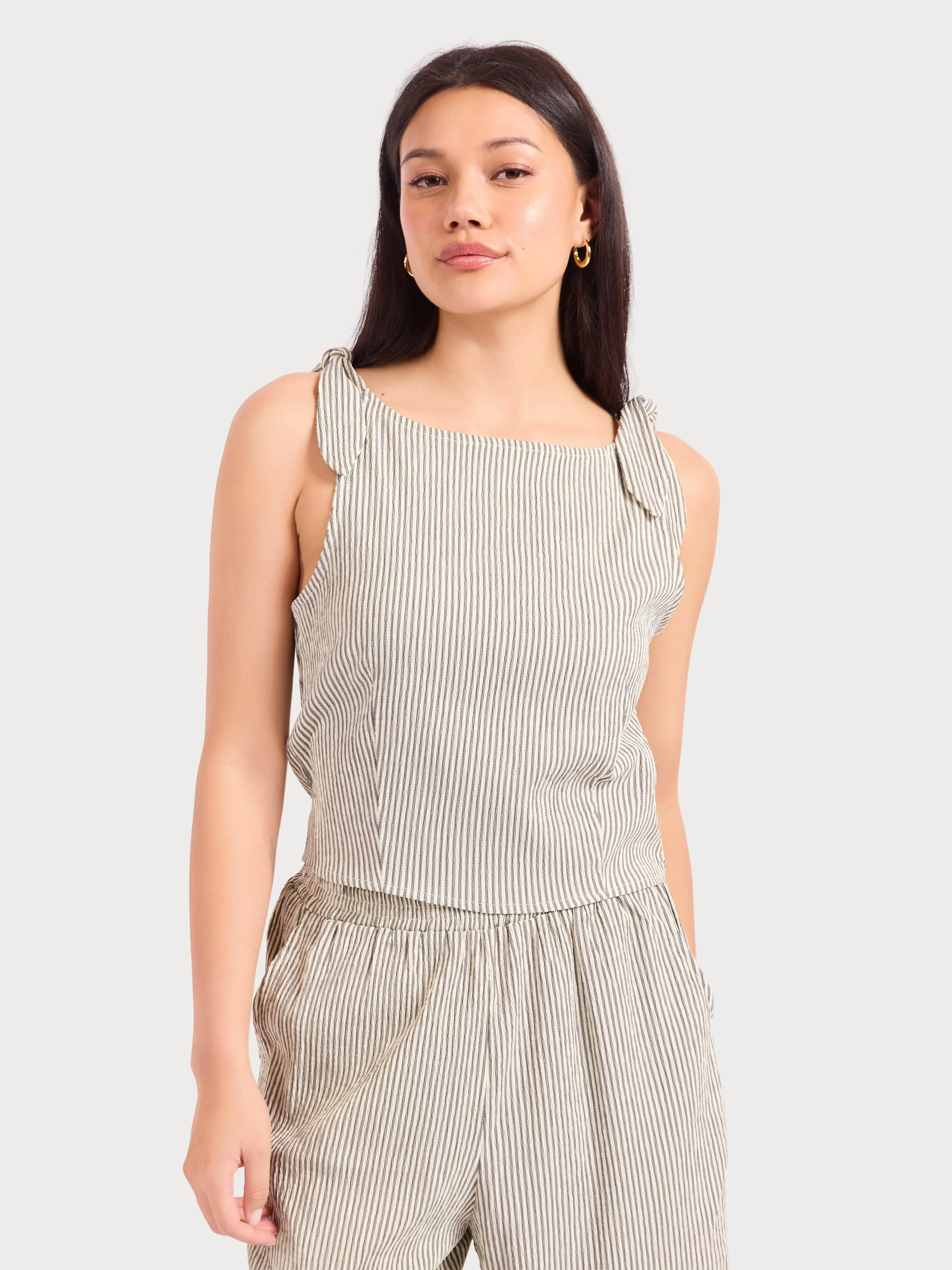 See Me Stripe Pleated Top sold by Sadie & Sage product image thumbnail 2