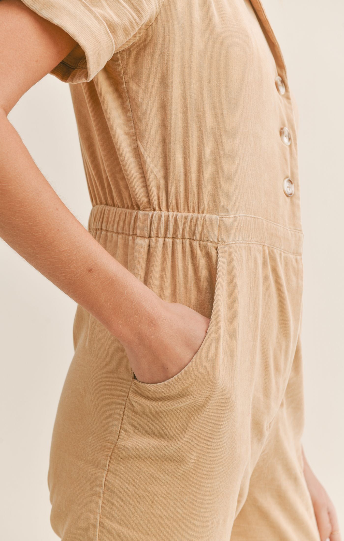 Forever Young Corduroy Jumpsuit sold by Sadie & Sage product image thumbnail 3