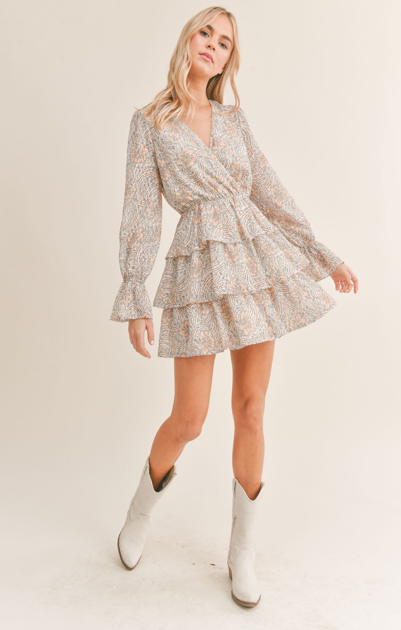 Golden Girl Mini Dress sold by Sadie & Sage product image thumbnail 4