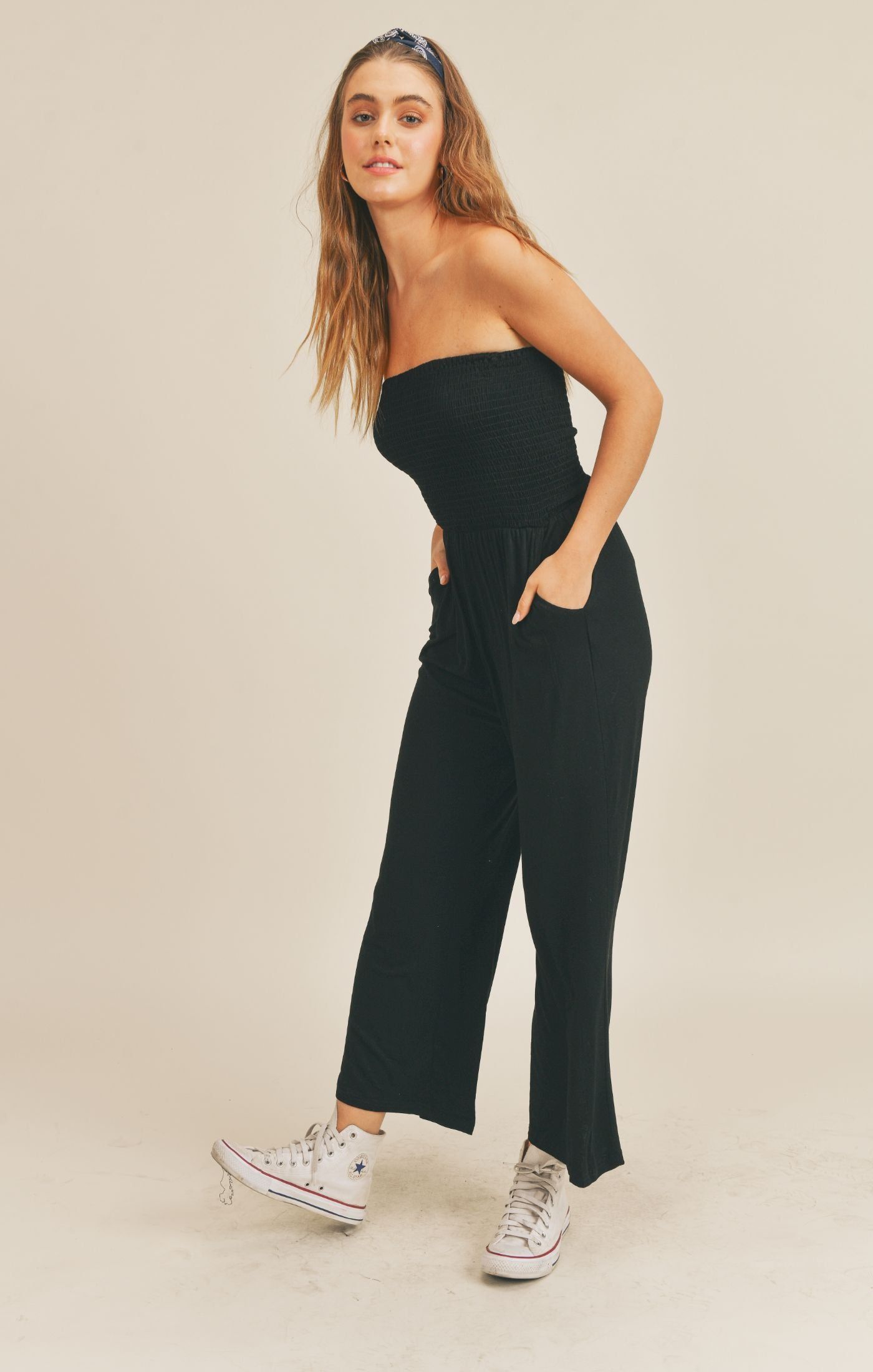 Late Lesiure Jumpsuit sold by Sadie & Sage product image thumbnail 3