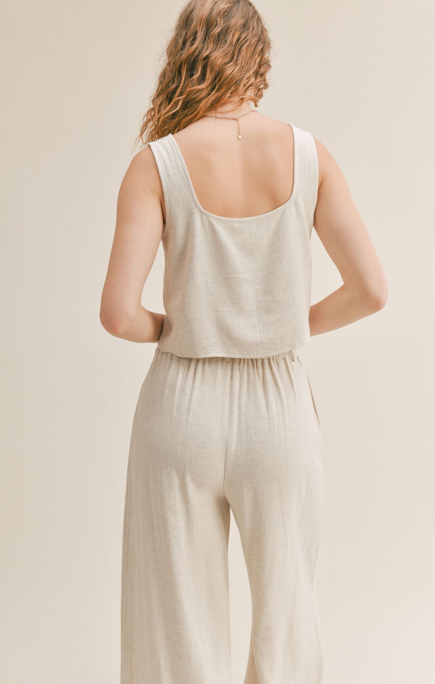 Roadtrip Linen Tank sold by Sadie & Sage product image thumbnail 5