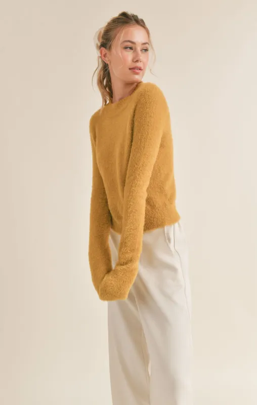 Ari Fuzzy Sweater sold by Sadie & Sage