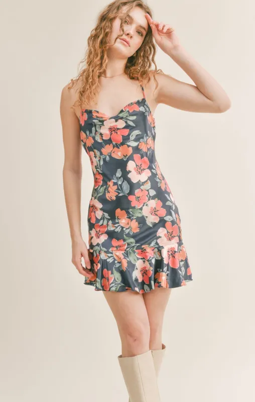 Style Icon Cowl Neck Mini Dress sold by Sadie & Sage