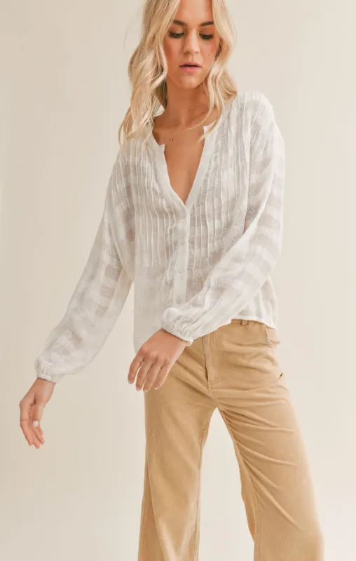 Sandy Peasant Top sold by Sadie & Sage