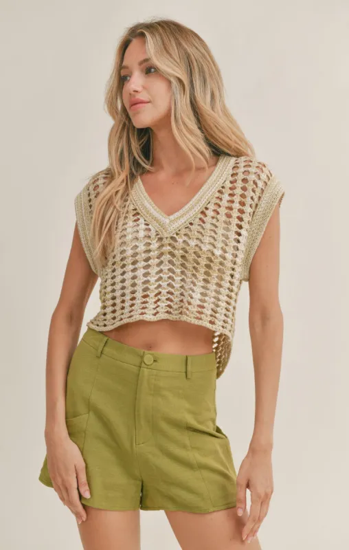 Lexa Sweater Vest sold by Sadie & Sage