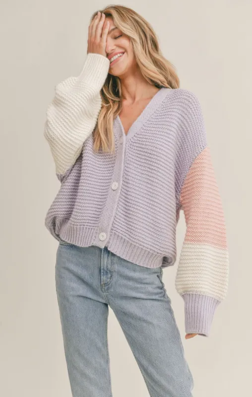 Cotton Candy Sky Cardigan sold by Sadie & Sage