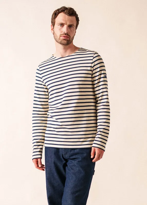 Méridien Breton shirt (ECRU/MARINE) made by Saint James