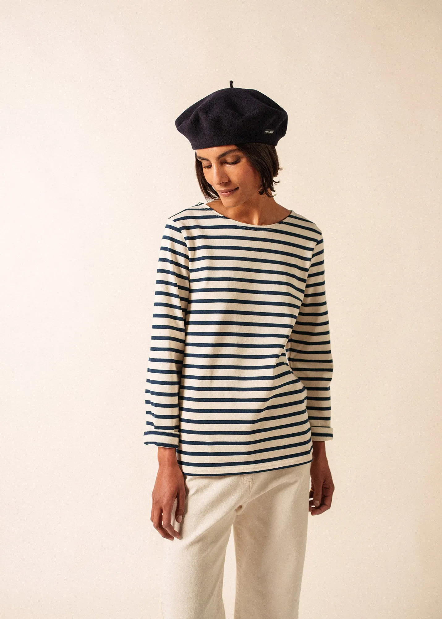 Méridien Breton shirt (ECRU/MARINE) sold by Saint James product image thumbnail 3