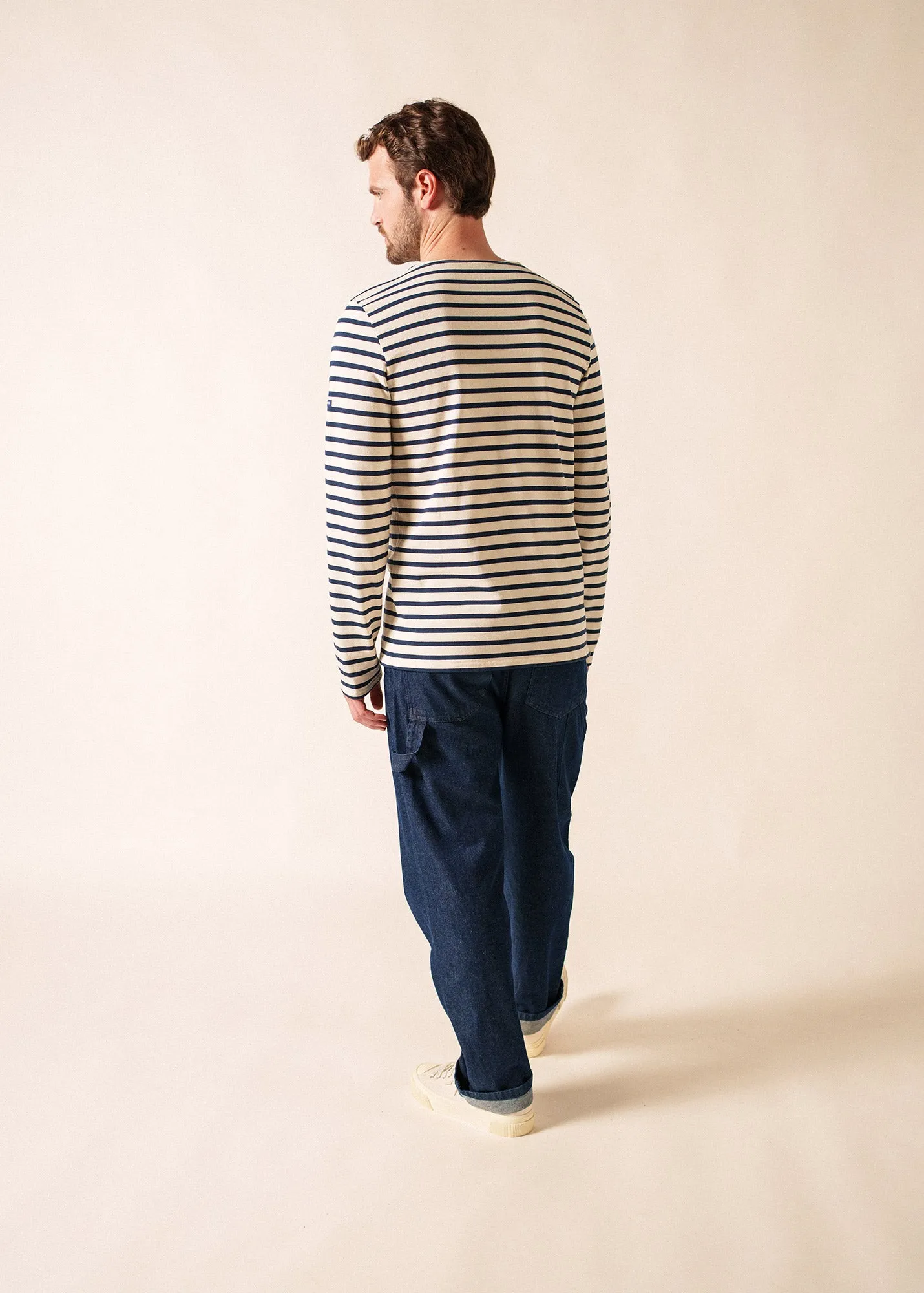 Méridien Breton shirt (ECRU/MARINE) sold by Saint James product image thumbnail 2