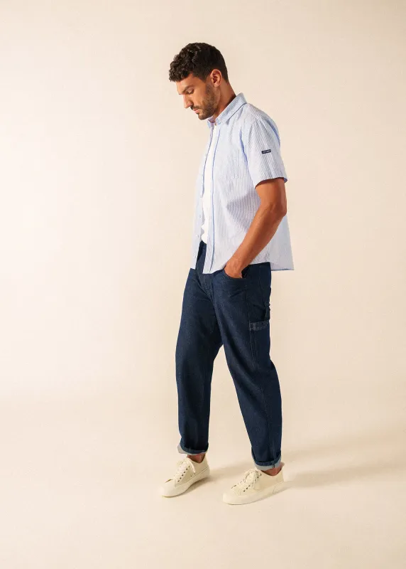 Chemise Jack (BLEU/BLANC) made by Saint James