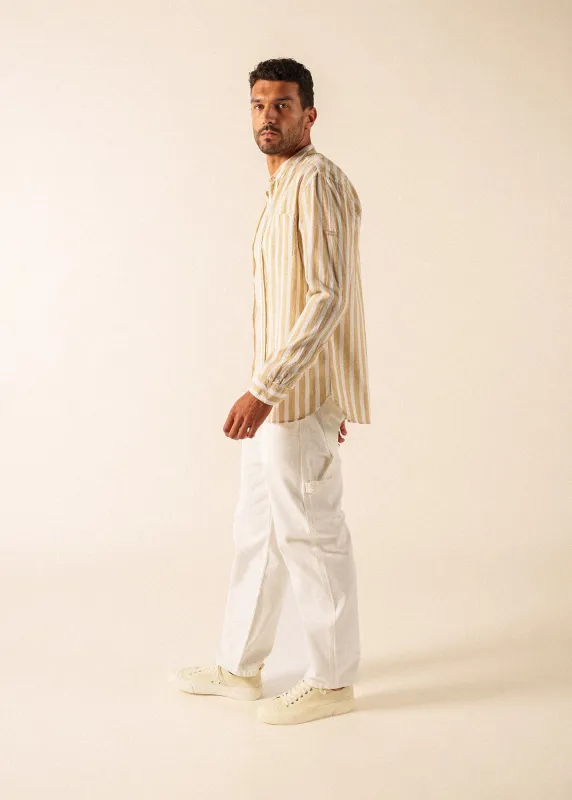 Chemise Liam (BLANC/PLAGE) made by Saint James