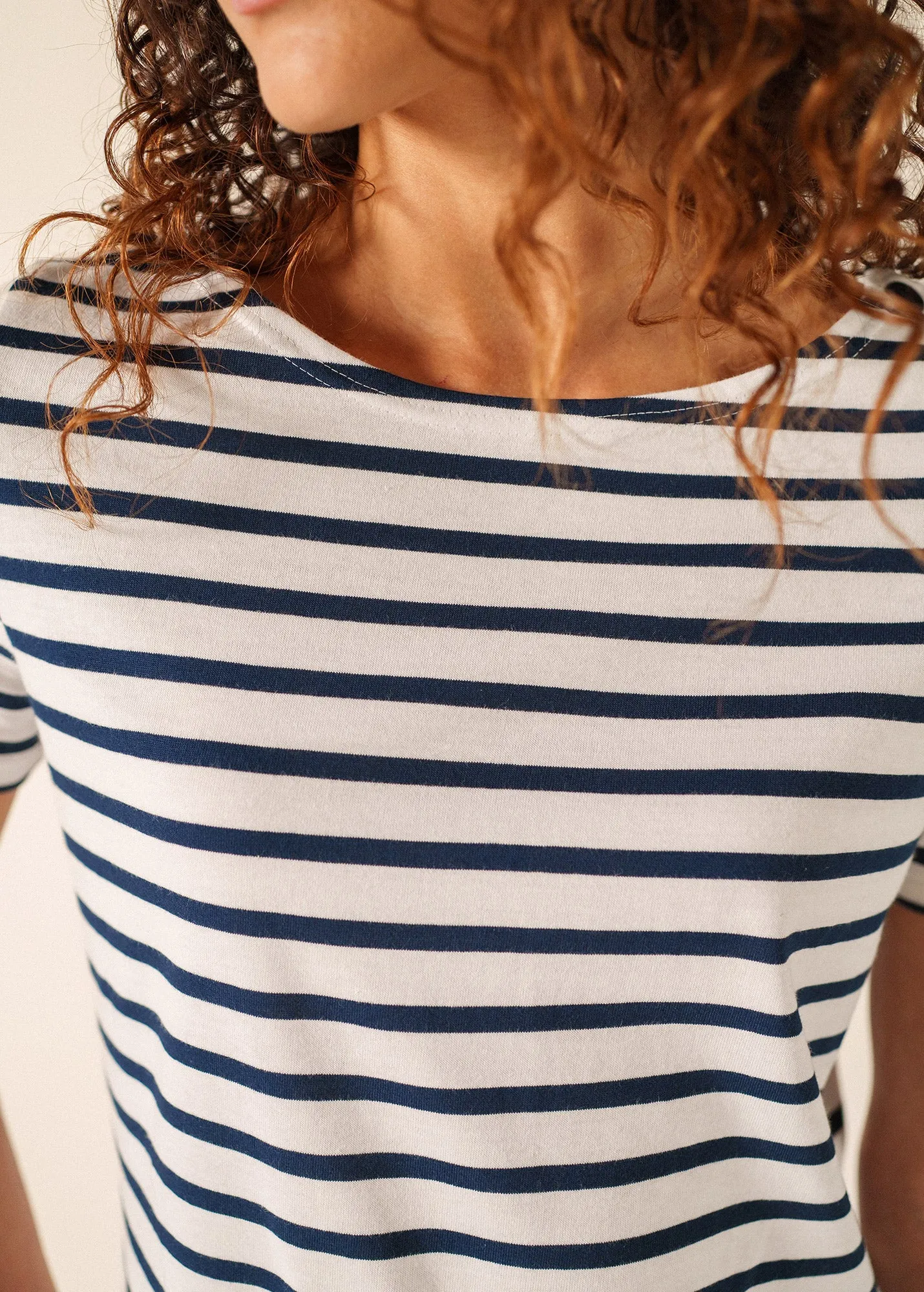 Robe Villefranche (NEIGE/MARINE) sold by Saint James product image thumbnail 2
