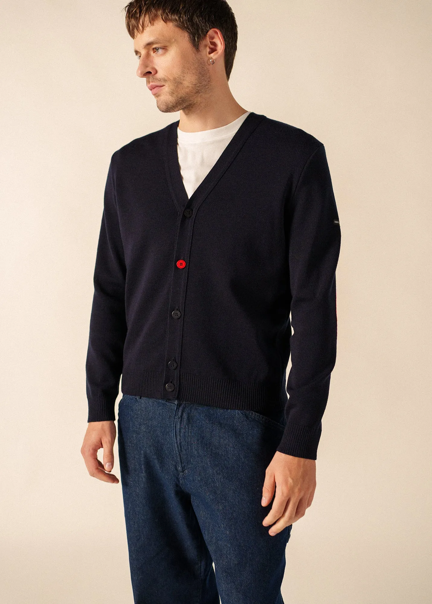 Cardigan coudières (NAVY/NORMANDIE) sold by Saint James product image thumbnail 3