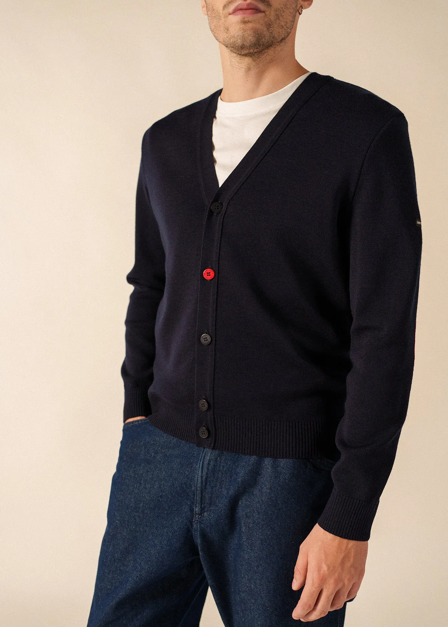 Cardigan coudières (NAVY/NORMANDIE) sold by Saint James product image thumbnail 4