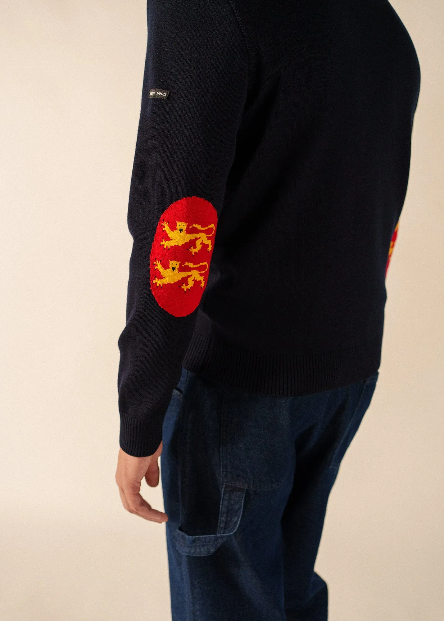 Cardigan coudières (NAVY/NORMANDIE) sold by Saint James product image thumbnail 5