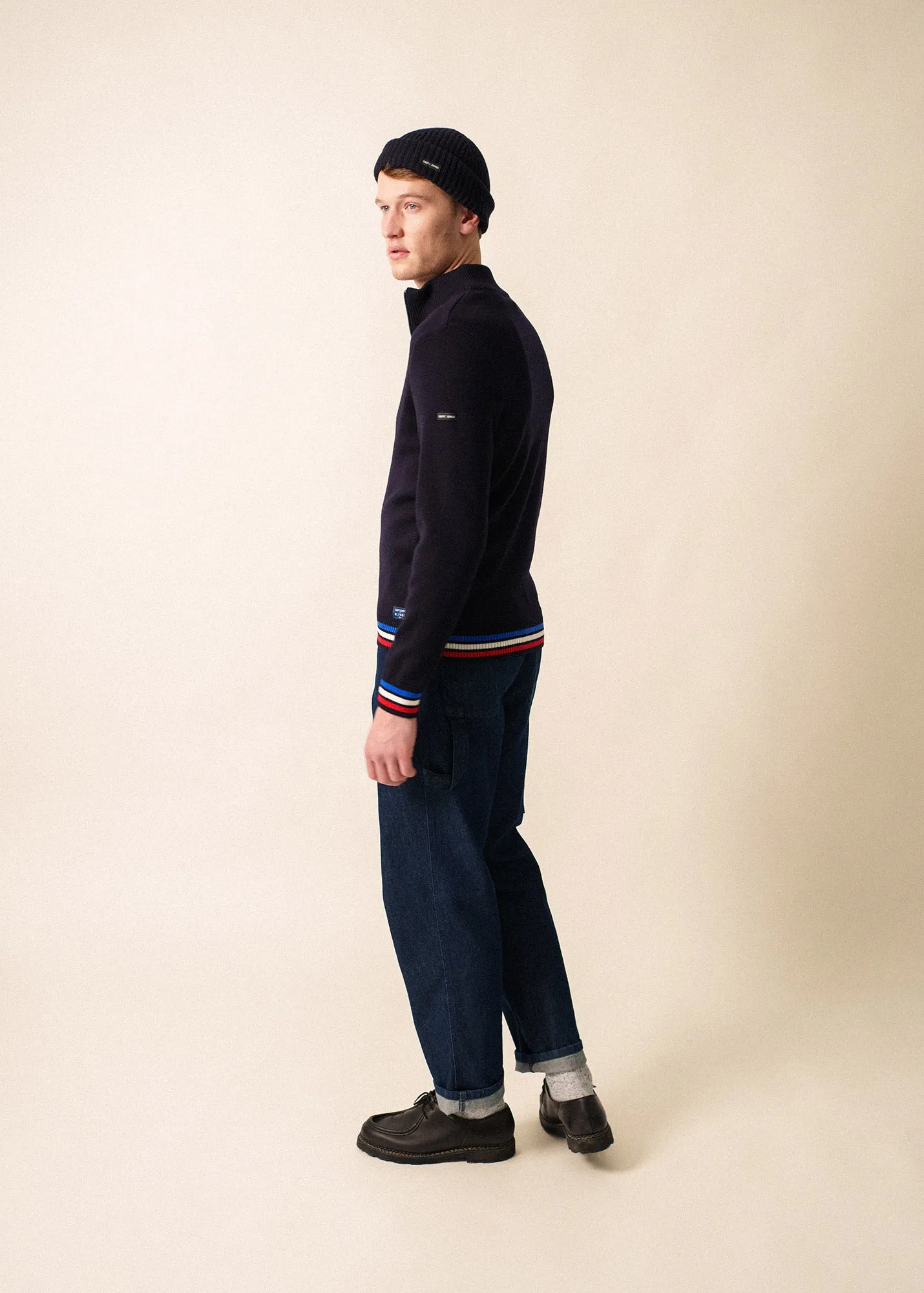 Gilet tricolore x l'Elysée (NAVY/MULTICO) sold by Saint James product image thumbnail 2