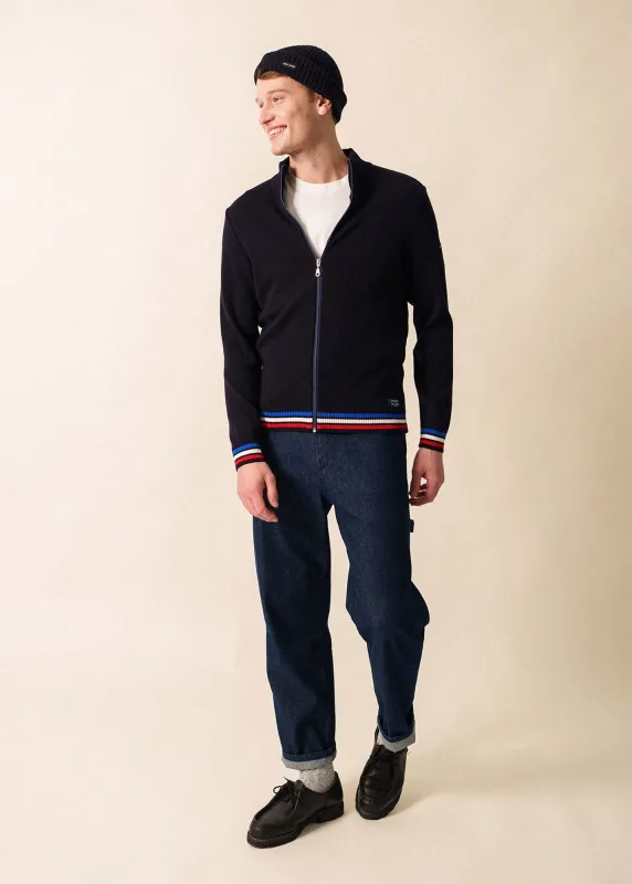 Gilet tricolore x l'Elysée (NAVY/MULTICO) made by Saint James