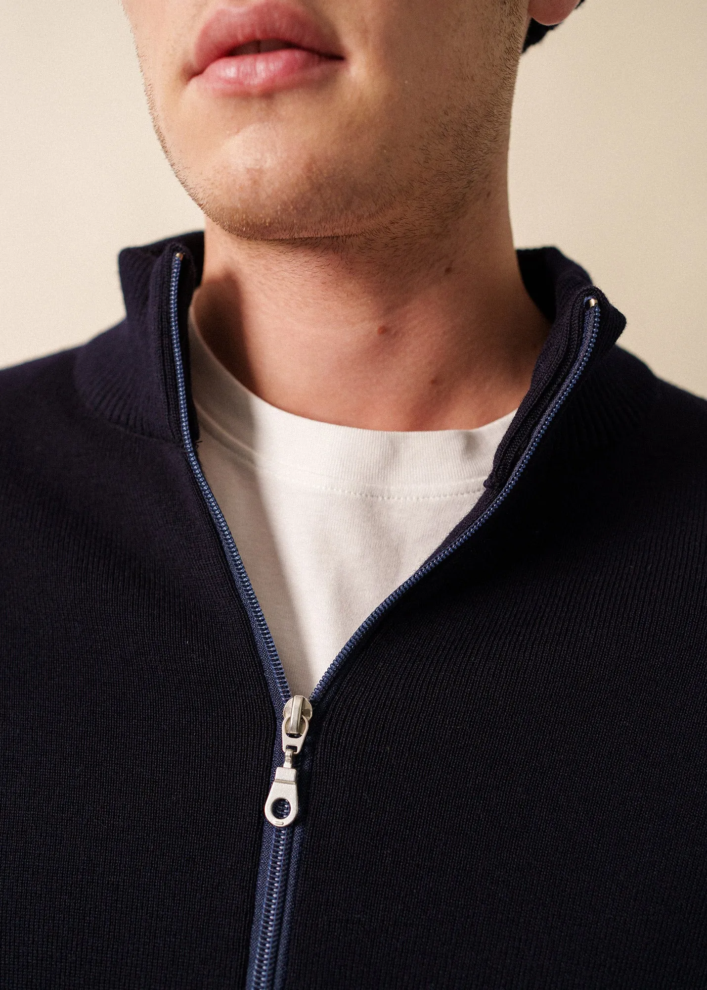 Gilet tricolore x l'Elysée (NAVY/MULTICO) sold by Saint James product image thumbnail 4