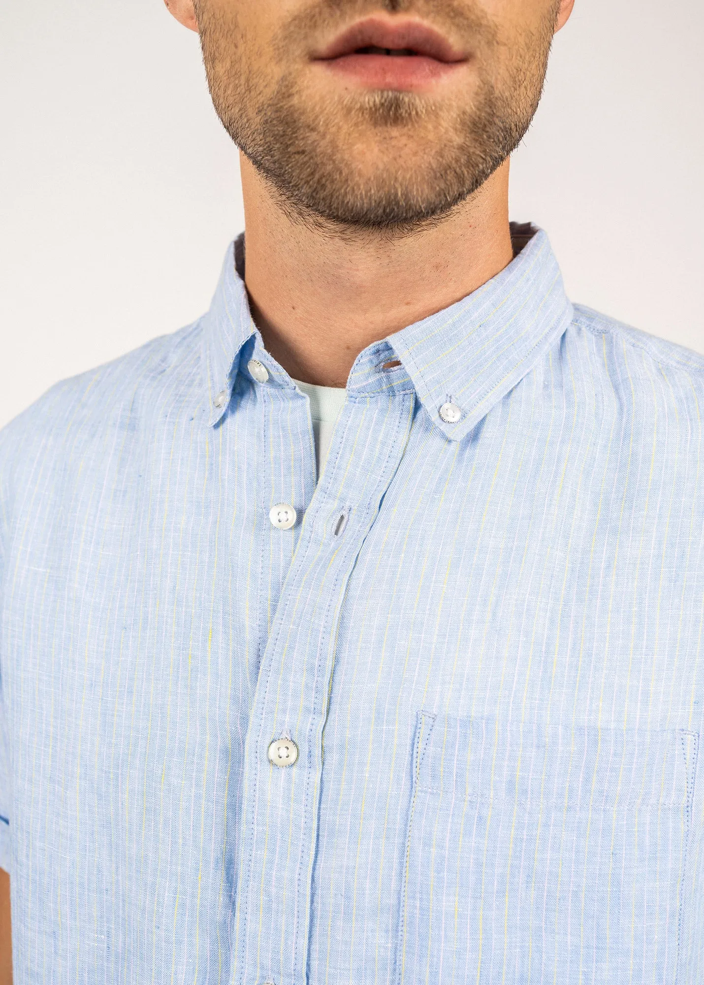 Chemise Clément (CIEL/SUN) sold by Saint James product image thumbnail 5