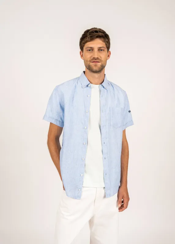 Chemise Clément (CIEL/SUN) made by Saint James