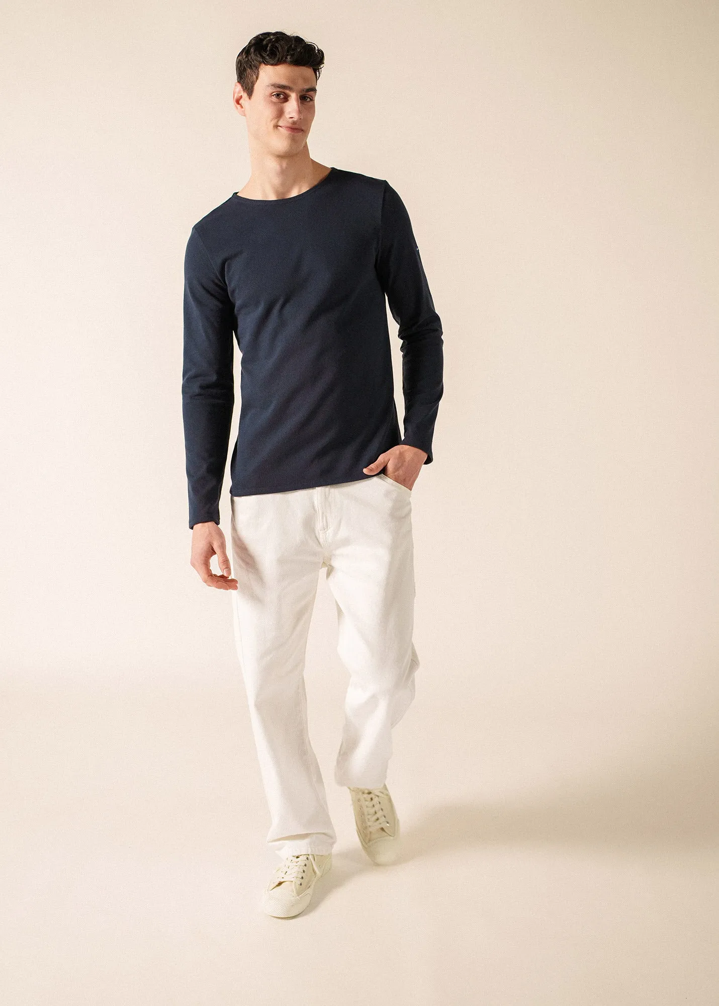 Marinière Méridien coudières (NAVY/ECRU/NAVY) sold by Saint James