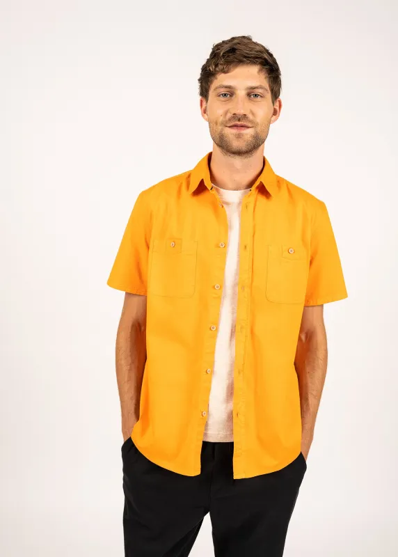 Chemise Arkan (TANGERINE) made by Saint James