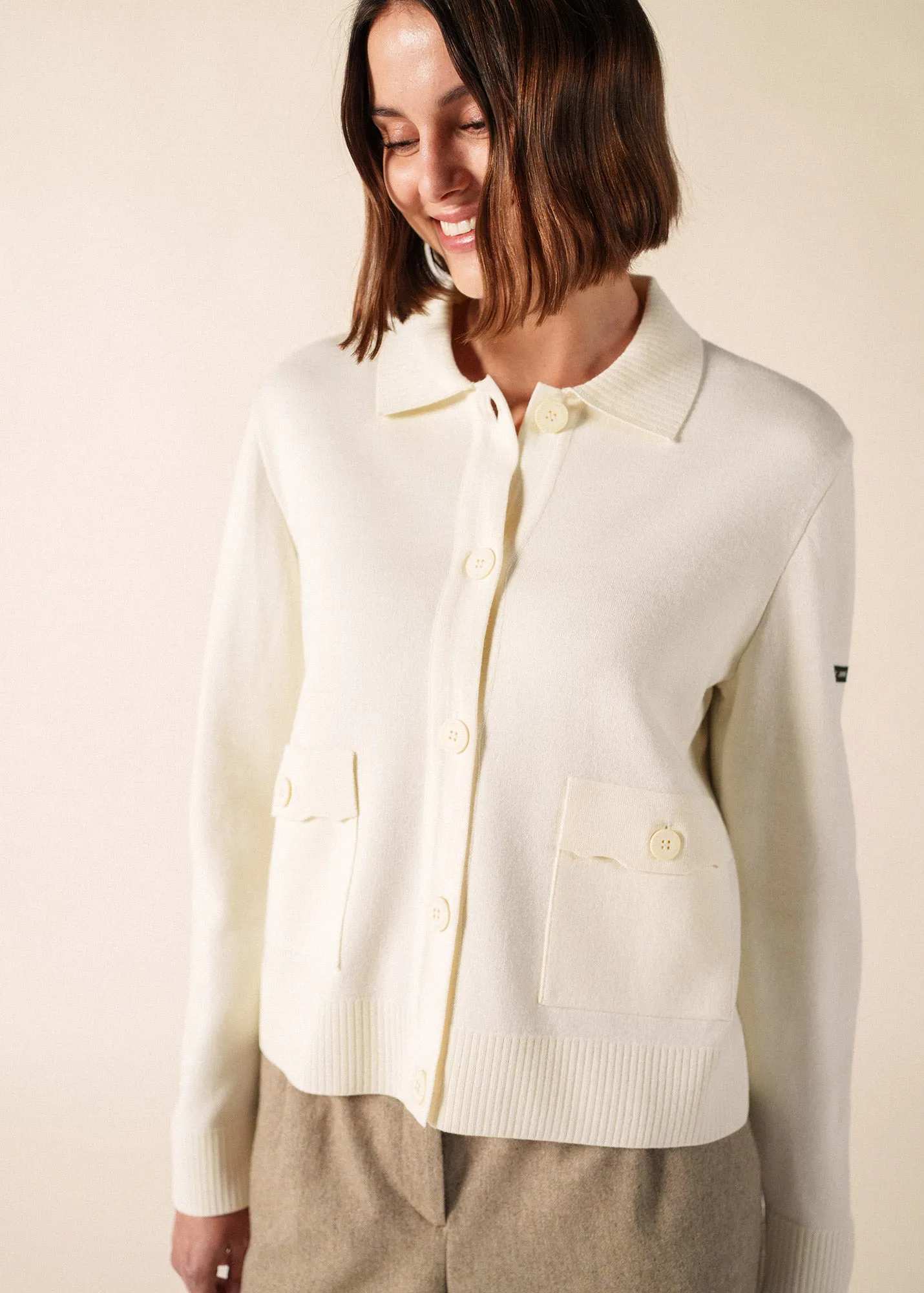 Gilet Isley (ECUME/BEIGE) sold by Saint James product image thumbnail 3