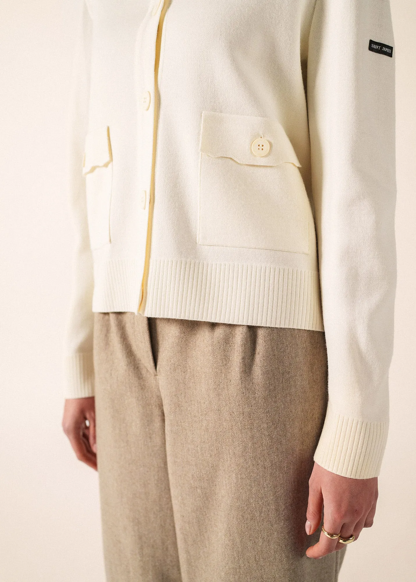 Gilet Isley (ECUME/BEIGE) sold by Saint James product image thumbnail 4
