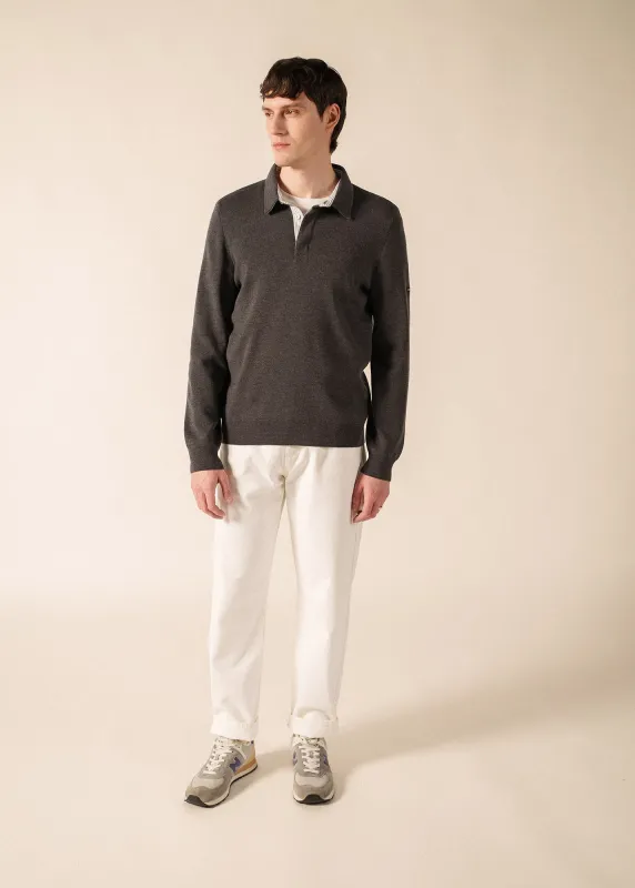 Pull Baden (GRIS FONCE) made by Saint James