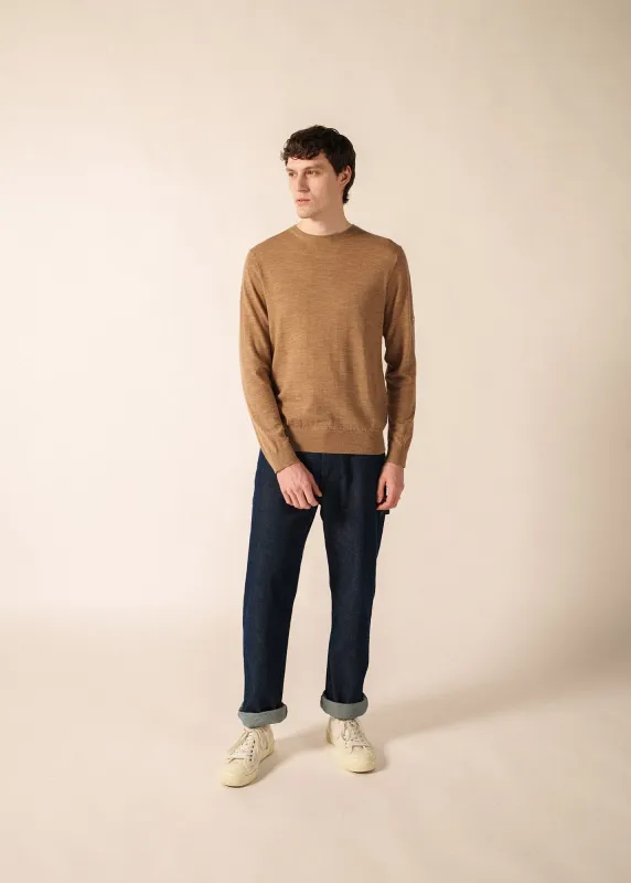 Pull Trieste (BEIGE FONCE) made by Saint James