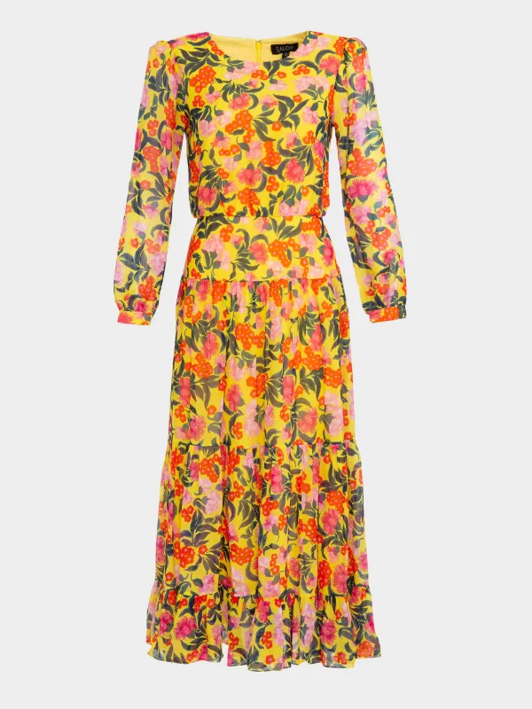 Isabel Dress in Azelea print sold by SALONI